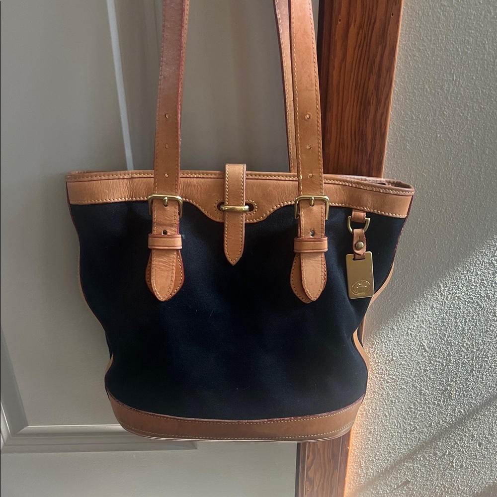 Dooney & Bourke Black and Tan Tote